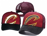 Cavaliers Team Logo Red Black Peaked Adjustable Hat GS,baseball caps,new era cap wholesale,wholesale hats