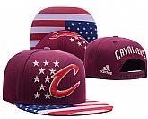 Cavaliers Team Logo Red USA Flag Adjustable Hat GS,baseball caps,new era cap wholesale,wholesale hats