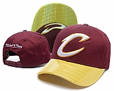 Cavaliers Team Logo Red Yellow Mitchell & Ness Adjustable Hat GS,baseball caps,new era cap wholesale,wholesale hats