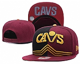 Cavaliers Team Yellow Logo Red Adjustable Hat GS,baseball caps,new era cap wholesale,wholesale hats