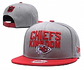 Chiefs Team Logo Gray Red Adjustable Hat GS,baseball caps,new era cap wholesale,wholesale hats