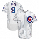 Cubs 9 Javier Baez White 150th Patch Flexbase Jersey Dzhi,baseball caps,new era cap wholesale,wholesale hats