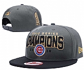 Cubs Fresh Logo 2016 World Series Champions Adjustable Hat GS,baseball caps,new era cap wholesale,wholesale hats