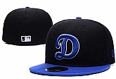 Dodgers Team Logo Black Royal Fitted Hat LX,baseball caps,new era cap wholesale,wholesale hats