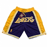 Lakers Purple Throwback Mesh Shorts,baseball caps,new era cap wholesale,wholesale hats