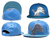 Lions Fresh Logo Blue Leather Adjustable Hat GS,baseball caps,new era cap wholesale,wholesale hats