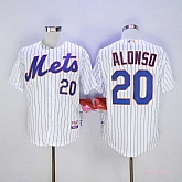 Mets 20 Pete Alonso White Flexbase Jersey,baseball caps,new era cap wholesale,wholesale hats