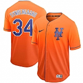 Mets 34 Noah Syndergaard Orange Drift Fashion Jersey Dzhi,baseball caps,new era cap wholesale,wholesale hats