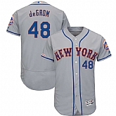 Mets 48 Jacob deGrom Gray 150th Patch Flexbase Jersey Dzhi,baseball caps,new era cap wholesale,wholesale hats