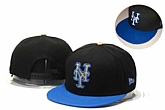 Mets Fresh Logo Black Blue Adjustable Hat GS,baseball caps,new era cap wholesale,wholesale hats