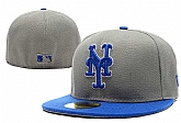 Mets Team Logo Gray Fitted Hat LX,baseball caps,new era cap wholesale,wholesale hats