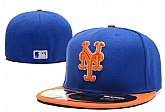 Mets Team Logo Royal Orange Fitted Hat LX,baseball caps,new era cap wholesale,wholesale hats