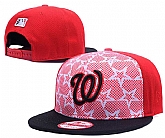 Nationals Fresh Logo Red Black Adjustable Hat GS,baseball caps,new era cap wholesale,wholesale hats