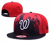 Nationals Team White Logo Red Black Adjustable Hat GS,baseball caps,new era cap wholesale,wholesale hats