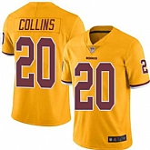 Nike Redskins 20 Landon Collins Gold Color Rush Limited Jersey Dzhi,baseball caps,new era cap wholesale,wholesale hats