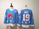 Nordiques 19 Joe Sakic Blue CCM Jersey,baseball caps,new era cap wholesale,wholesale hats