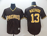 Padres 13 Manny Machado Brown Cool Base Jersey,baseball caps,new era cap wholesale,wholesale hats