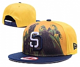 Padres Team Logo Yellow Adjustable Hat GS,baseball caps,new era cap wholesale,wholesale hats
