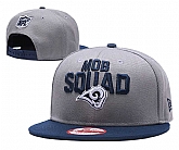 Rams Team Logo Gray Adjustable Hat GS,baseball caps,new era cap wholesale,wholesale hats
