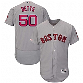 Red Sox 50 Mookie Betts Gray 150th Patch FlexBase Jersey Dzhi,baseball caps,new era cap wholesale,wholesale hats