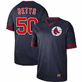 Red Sox 50 Mookie Betts Navy Throwback Jersey Dzhi,baseball caps,new era cap wholesale,wholesale hats