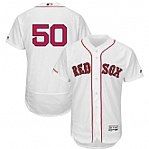 Red Sox 50 Mookie Betts White 150th Patch FlexBase Jersey Dzhi,baseball caps,new era cap wholesale,wholesale hats