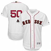 Red Sox 50 Mookie Betts White 2019 Gold Program FlexBase Jersey Dzhi,baseball caps,new era cap wholesale,wholesale hats