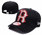 Red Sox Team Logo Black Adjustable Hat GS (1),baseball caps,new era cap wholesale,wholesale hats