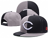 Reds Team Logo Black Gray Adjustable Hat GS,baseball caps,new era cap wholesale,wholesale hats