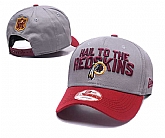Redskins Team Logo Gray Peaked Adjustable Hat GS,baseball caps,new era cap wholesale,wholesale hats