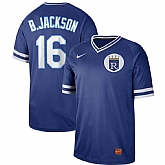 Royals 16 Bo Jackson Blue Throwback Jersey Dzhi,baseball caps,new era cap wholesale,wholesale hats