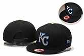 Royals Fresh Logo All Black Adjustable Hat GS,baseball caps,new era cap wholesale,wholesale hats