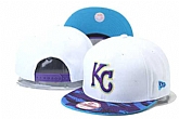 Royals Team Logo White Purple Adjustable Hat GS,baseball caps,new era cap wholesale,wholesale hats