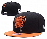 San Francisco Giants Fresh Logo Black Orange Adjustable Hat GS,baseball caps,new era cap wholesale,wholesale hats