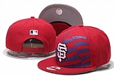 San Francisco Giants Fresh Logo Red USA Flag Adjustable Hat GS,baseball caps,new era cap wholesale,wholesale hats