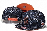San Francisco Giants Team Logo Flower Pattern Adjustable Hat GS,baseball caps,new era cap wholesale,wholesale hats