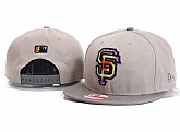 San Francisco Giants Team Logo Gray Adjustable Hat GS,baseball caps,new era cap wholesale,wholesale hats