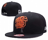San Francisco Giants Team Orange Logo Black Adjustable Hat GS,baseball caps,new era cap wholesale,wholesale hats