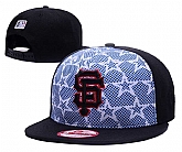 San Francisco Giants With Star All Black Adjustable Hat GS,baseball caps,new era cap wholesale,wholesale hats