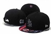 St. Louis Cardinals Team Logo Black Game Adjustable Hat GS,baseball caps,new era cap wholesale,wholesale hats