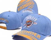 Thunder Team Logo Blue Peaked Adjustable Hat GS,baseball caps,new era cap wholesale,wholesale hats
