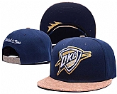 Thunder Team Logo Navy Mitchell & Ness Adjustable Hat GS,baseball caps,new era cap wholesale,wholesale hats