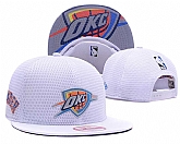 Thunder Team Logo White Adjustable Hat GS,baseball caps,new era cap wholesale,wholesale hats