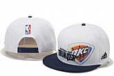 Thunder Team Logo White Navy Adjustable Hat GS,baseball caps,new era cap wholesale,wholesale hats