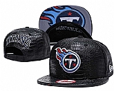 Titans Fresh Logo Black Leather Adjustable Hat GS,baseball caps,new era cap wholesale,wholesale hats