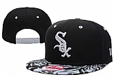 White Sox Team Logo Black Adjustable Hat LX,baseball caps,new era cap wholesale,wholesale hats