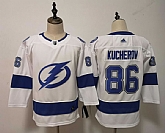 Women Lightning 86 Nikita Kucherov White Adidas Jersey