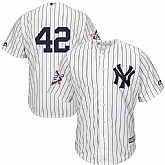 Yankees 42 Mariano Rivera White 2019 Jackie Robinson Day Cool Base Jersey Dzhi,baseball caps,new era cap wholesale,wholesale hats