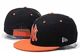 Yankees Fresh Logo Black Orange Adjustable Hat G,baseball caps,new era cap wholesale,wholesale hats