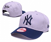 Yankees Team Gray Peaked Adjustable Hat GS,baseball caps,new era cap wholesale,wholesale hats